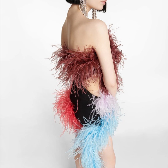 The Attico Keri Feather Mini Dress - Picture 3 of 8